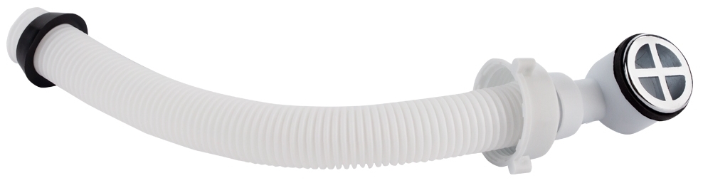 Донный клапан Wirquin 1½" с нерж. решеткой и переливом (9545680) цена 621 грн - фотография 2