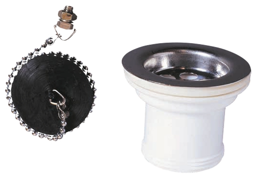 Донный клапан Wirquin 1½" с пробкой на цепочке (9545820)