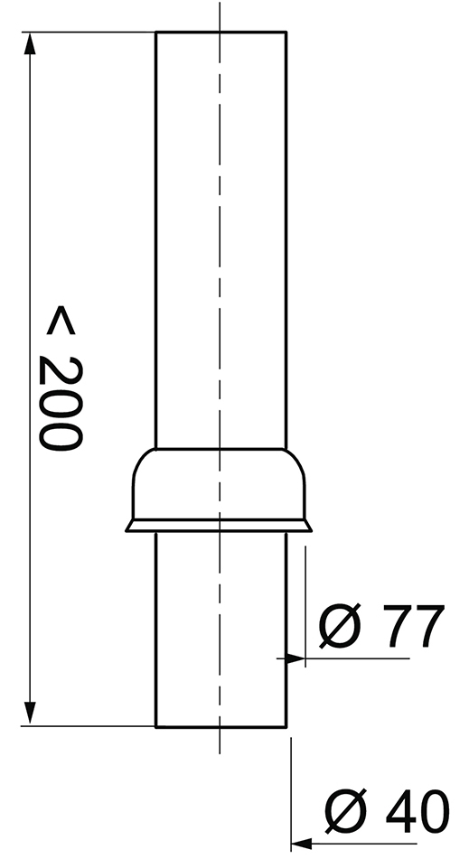 Wirquin Ø40мм (9549249) Габаритні розміри