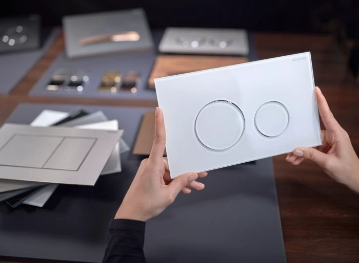 Панель змиву Geberit Sigma 40 Round 115.628.SI.1 ціна 11610 грн - фотографія 2