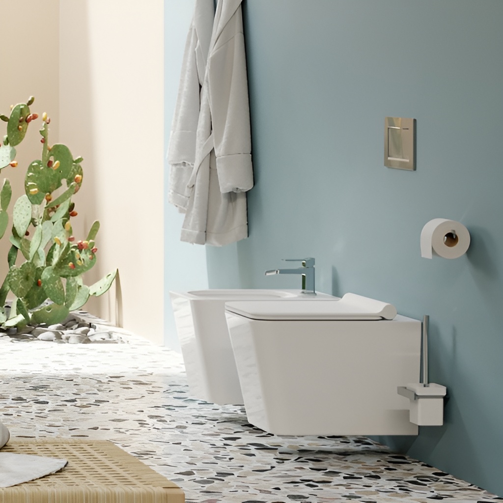 Унитаз подвесной Omnires Boston 53x36 Rimless, White Gloss (BOSTONMWBP) цена 8460 грн - фотография 2