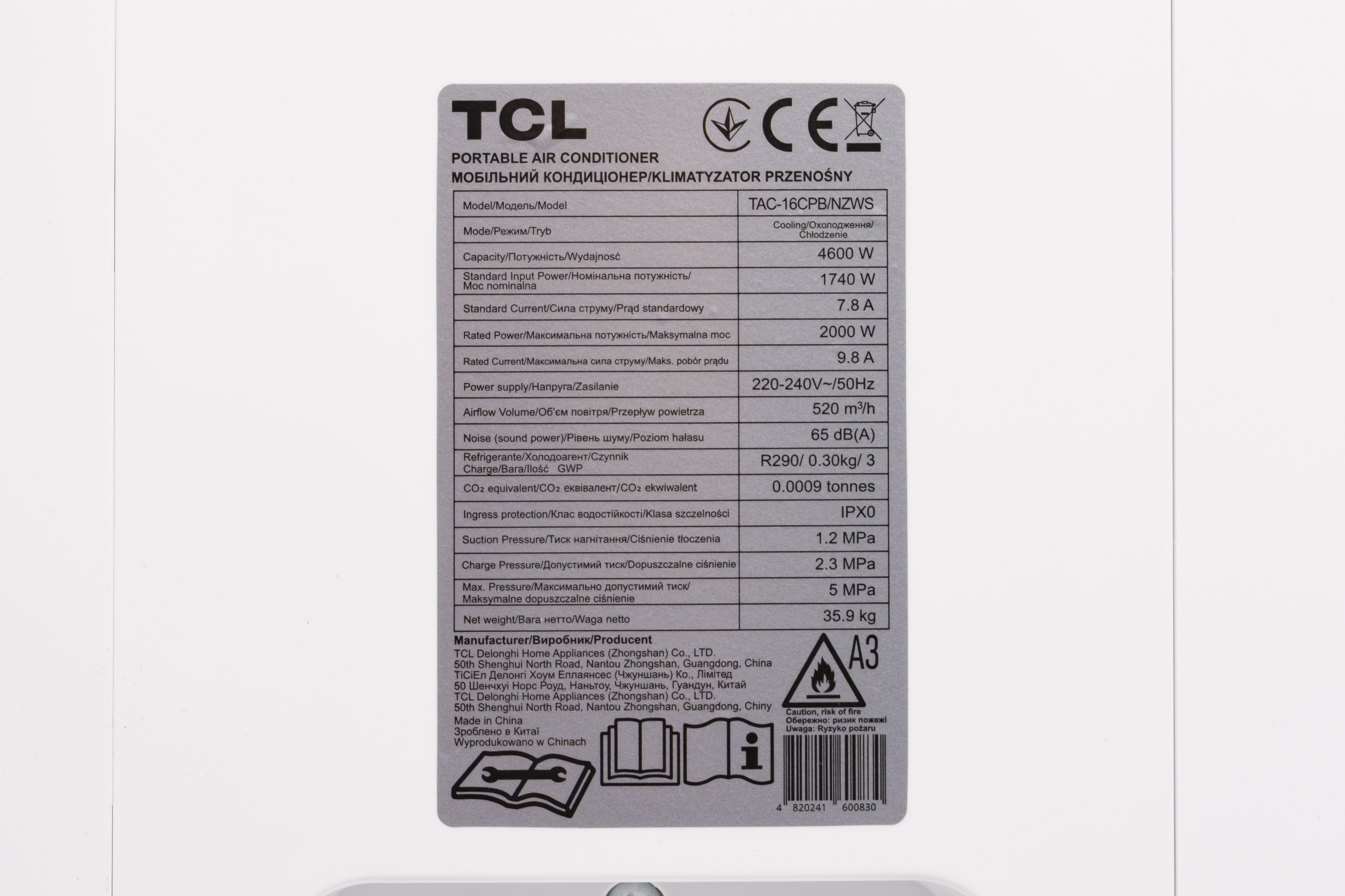 Мобільний кондиціонер TCL TAC-16CPB/NZWS WI-FI інструкція - зображення 6