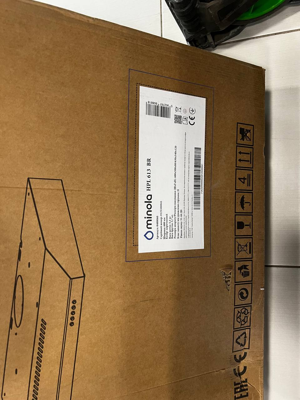 Витяжка кухонна плоска Minola HPL 613 BR уцінка характеристики - фотографія 7