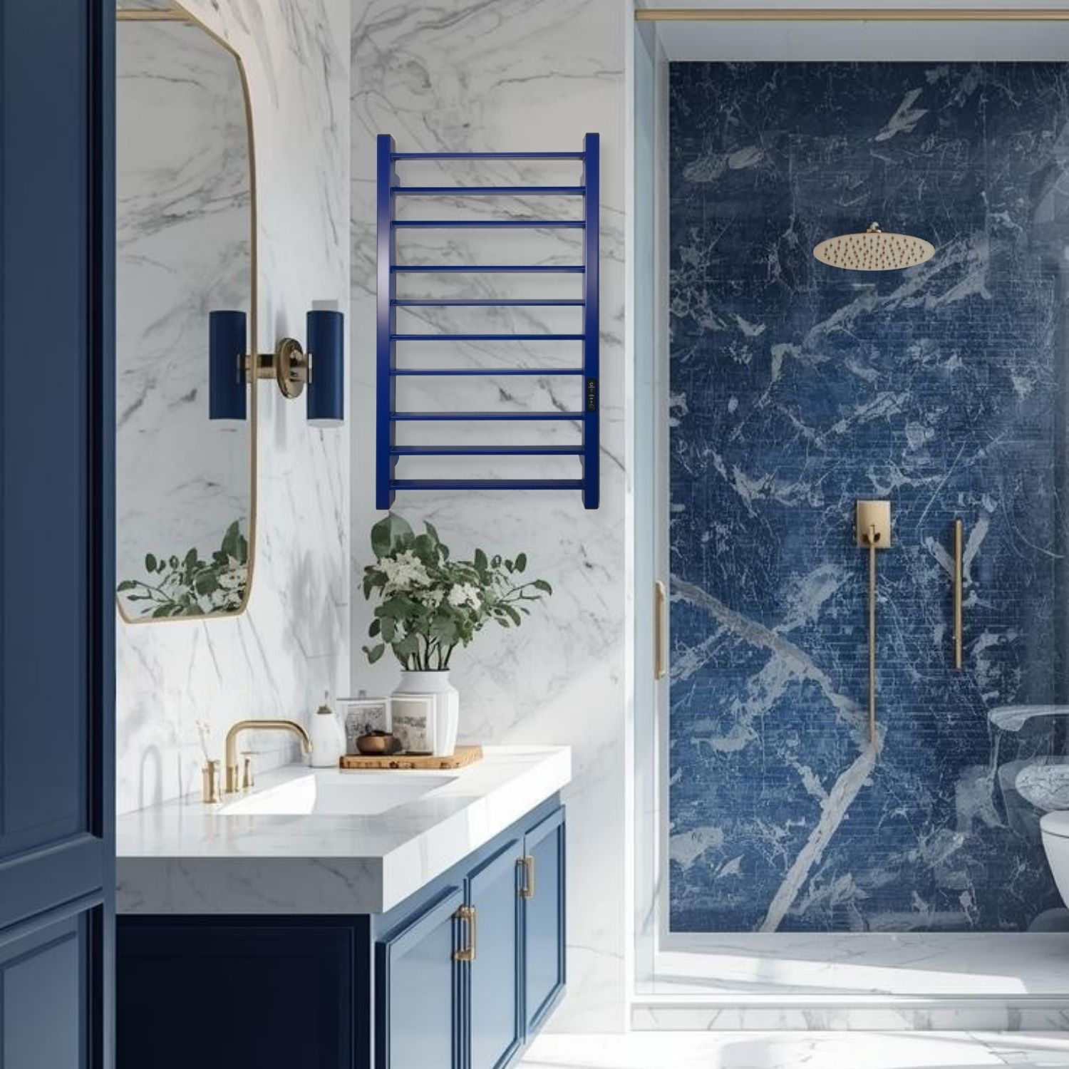 Рушникосушка Carino Magro 790x490 Blue sapphire (MG7949DBM) характеристики - фотографія 7