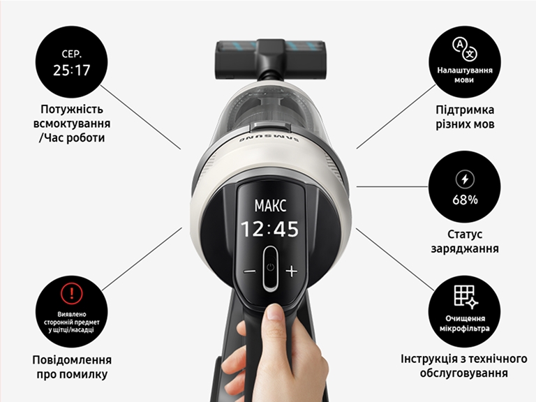 Пылесос Samsung Bespoke AI Jet Lite VS80F28DGS/UK - фото 28