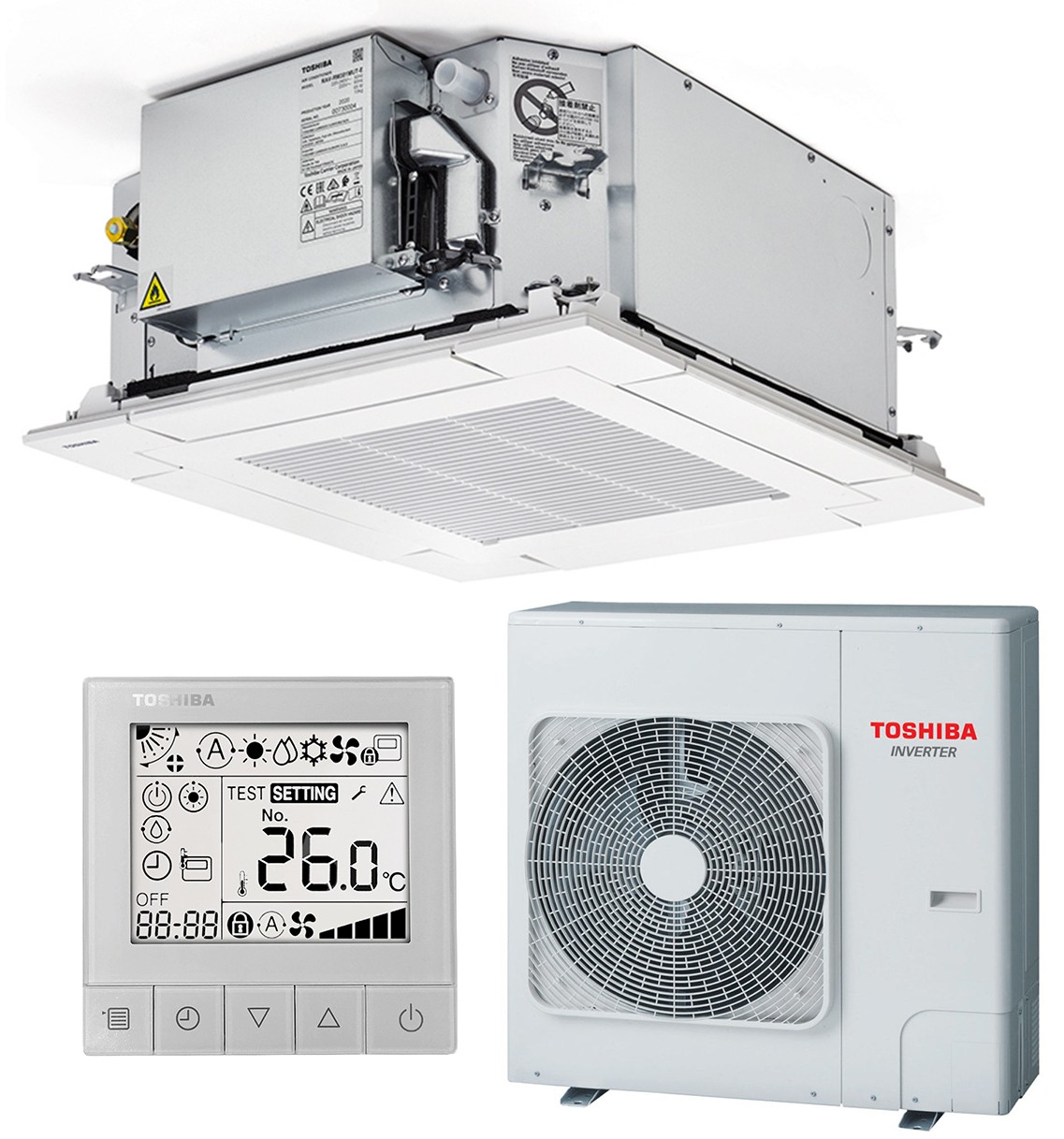 Кондиционер сплит-система Toshiba RAV-RM401MUT-E/RAV-GM401ATP-E/RBC-ASCU11-E