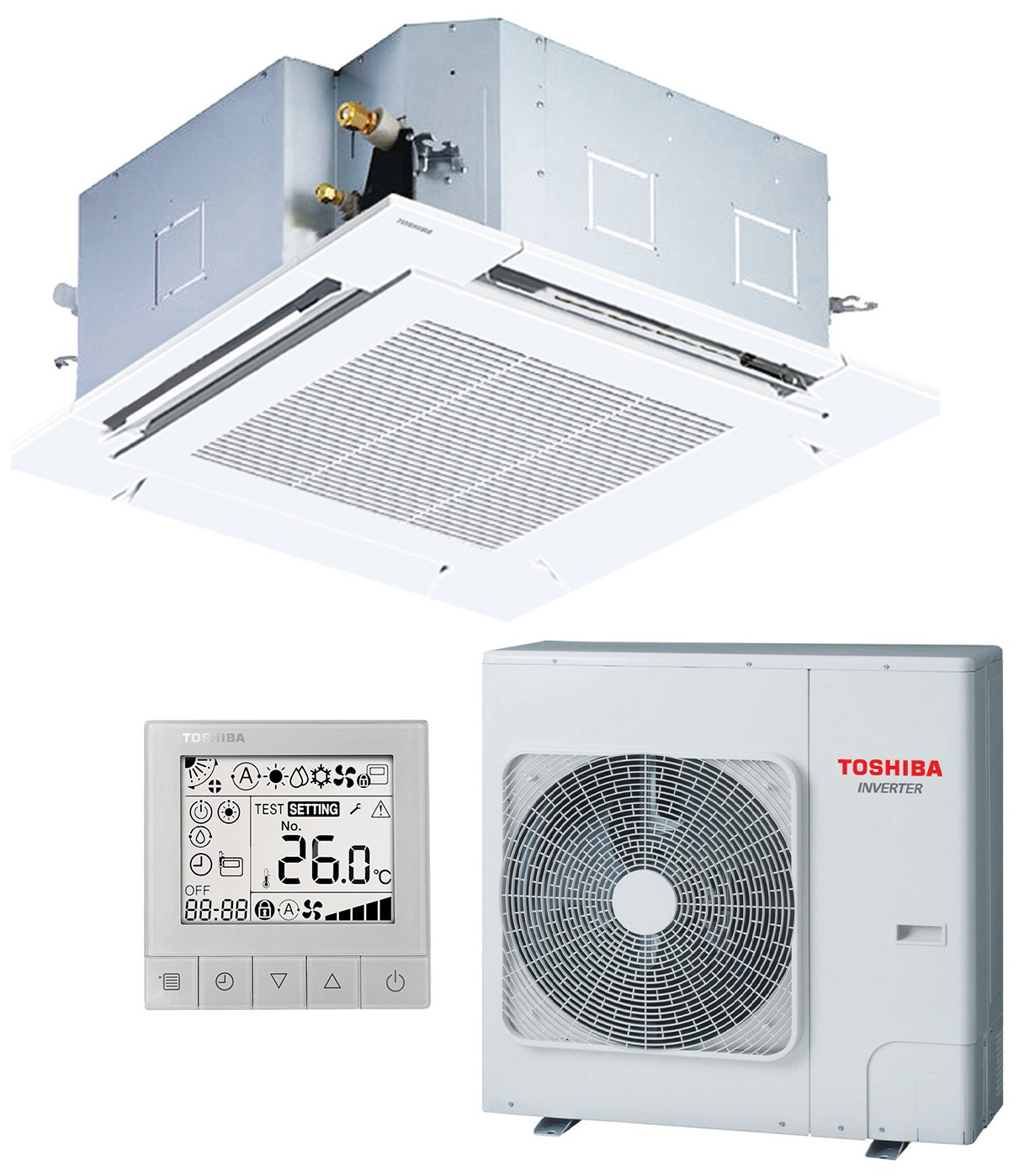 Кондиціонер спліт-система Toshiba RAV-HM1101UTP-E/RAV-GM1101ATP-E/RBC-U32PGP-E/RBC-ASCU11-E