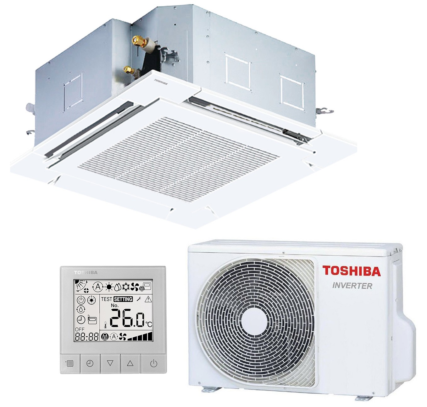 Кондиціонер спліт-система Toshiba RAV-HM801UTP-E/RAV-GV801ATP-E/RBC-U32PGP-E/RBC-ASCU11-E