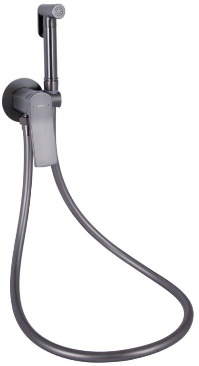 Набор для гигиенического душа Q-Tap Slavonice QTSLA262GMB45916 Gunmetal Black PVD цена 4613 грн - фотография 2
