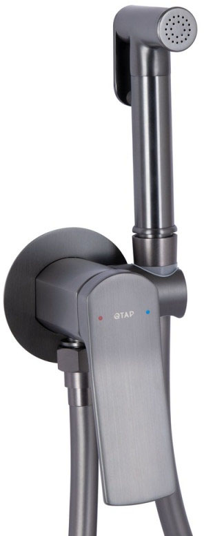 Набор для гигиенического душа Q-Tap Slavonice QTSLA262GMB45916 Gunmetal Black PVD