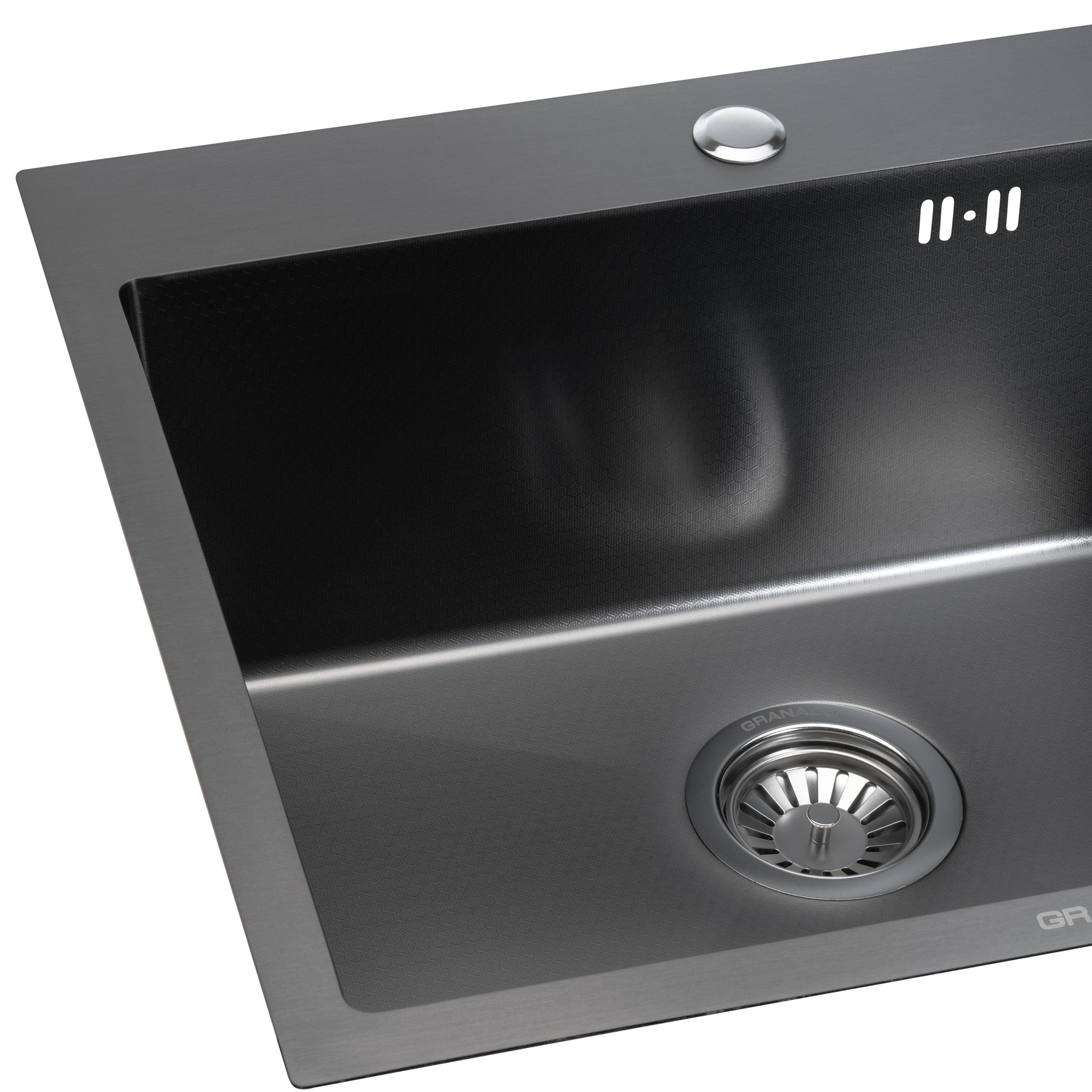 в продаже Кухонная мойка Granado Villena S201 black honeycomb - фото 3