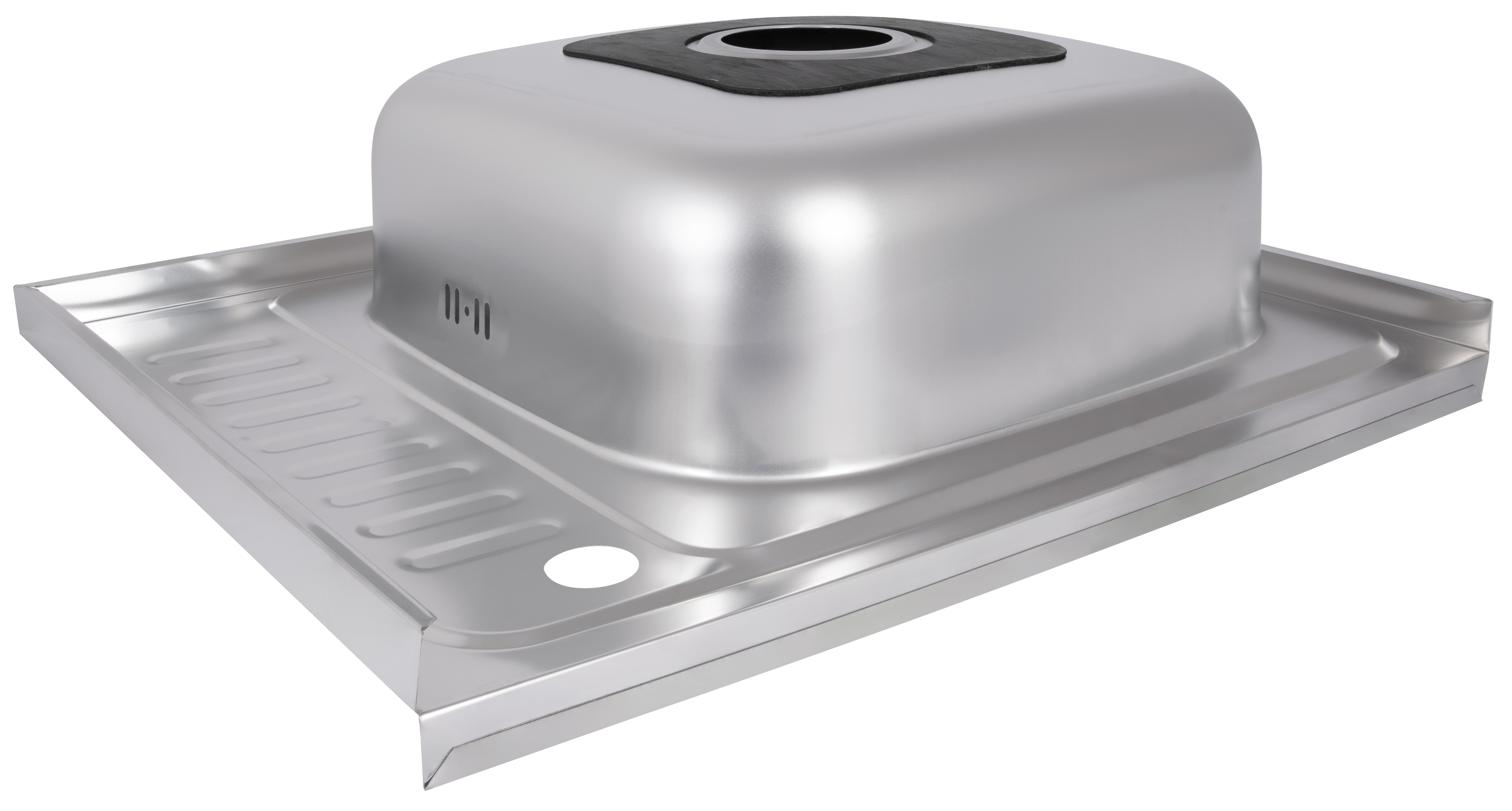 в продаже Кухонная мойка Brinex 6050-R 0,6 мм Satin (BRIN6050RSAT06) - фото 3