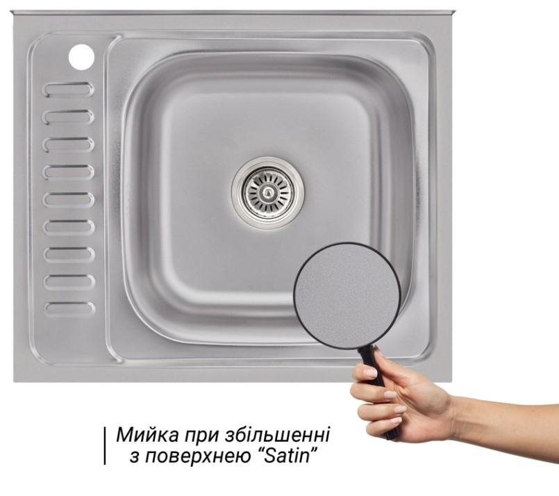 Кухонная мойка Brinex 6050-R 0,6 мм Satin (BRIN6050RSAT06) инструкция - изображение 6