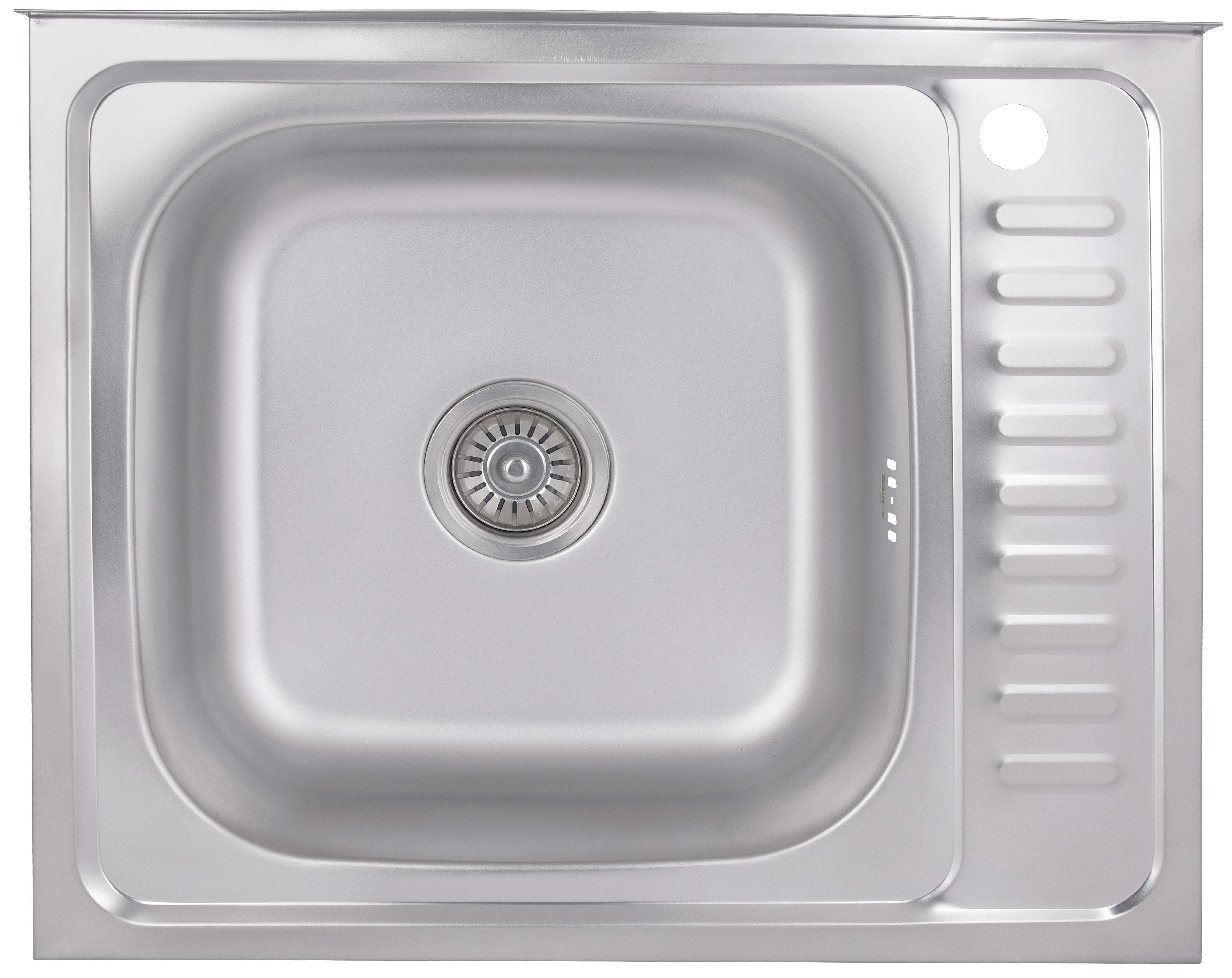 Кухонная мойка Brinex 6050-L 0,6 мм Satin (BRIN6050LSAT06)