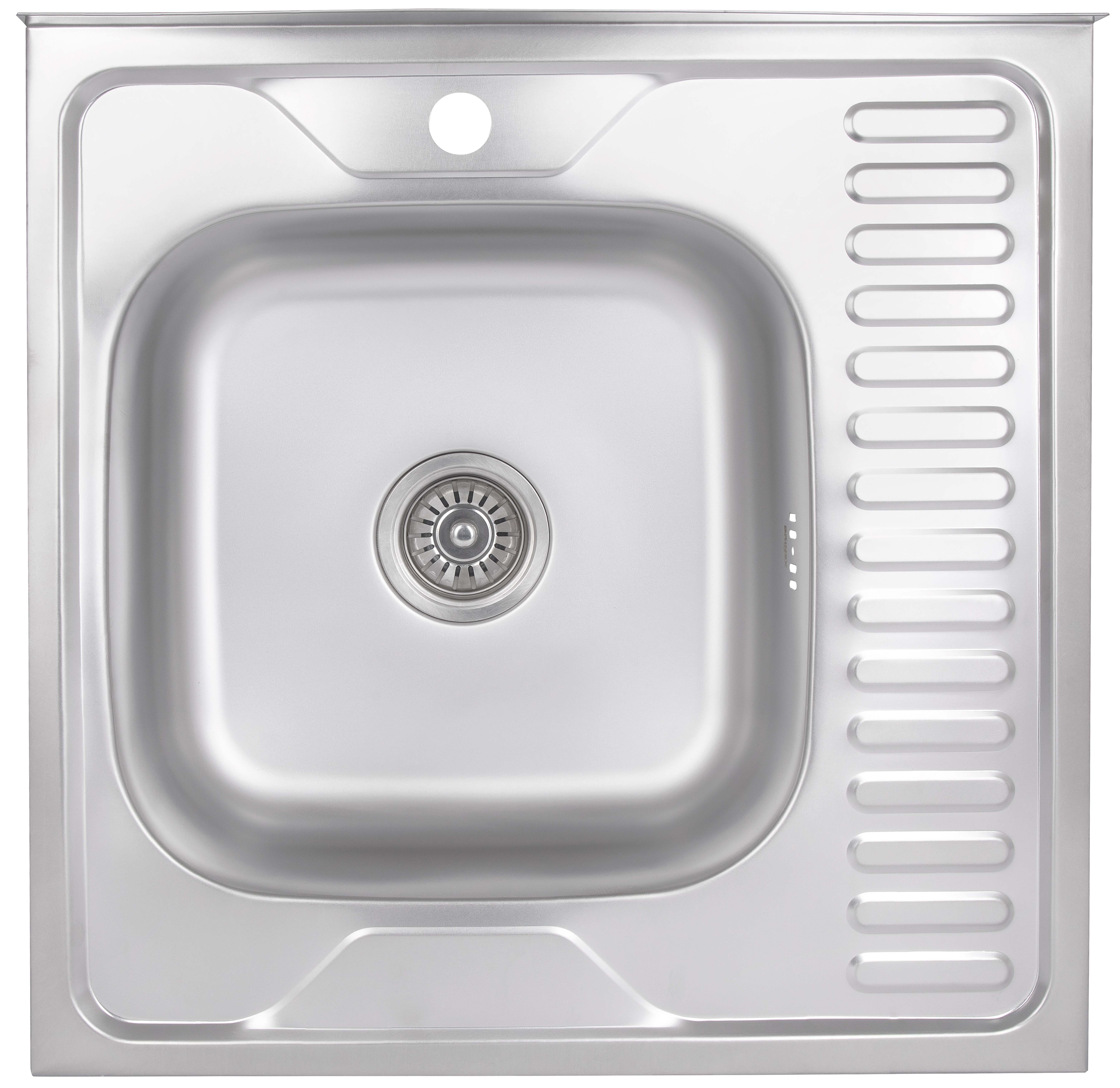 Кухонная мойка Brinex 6060-L 0,6 мм Satin (BRIN6060LSAT06)
