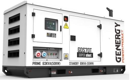 Купить генератор Genergy GDS70T, 55 кВт (240211090) в Ужгороде