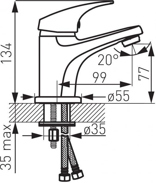 Ferro BFO1+BFO2+N340+BZA4R Габаритные размеры
