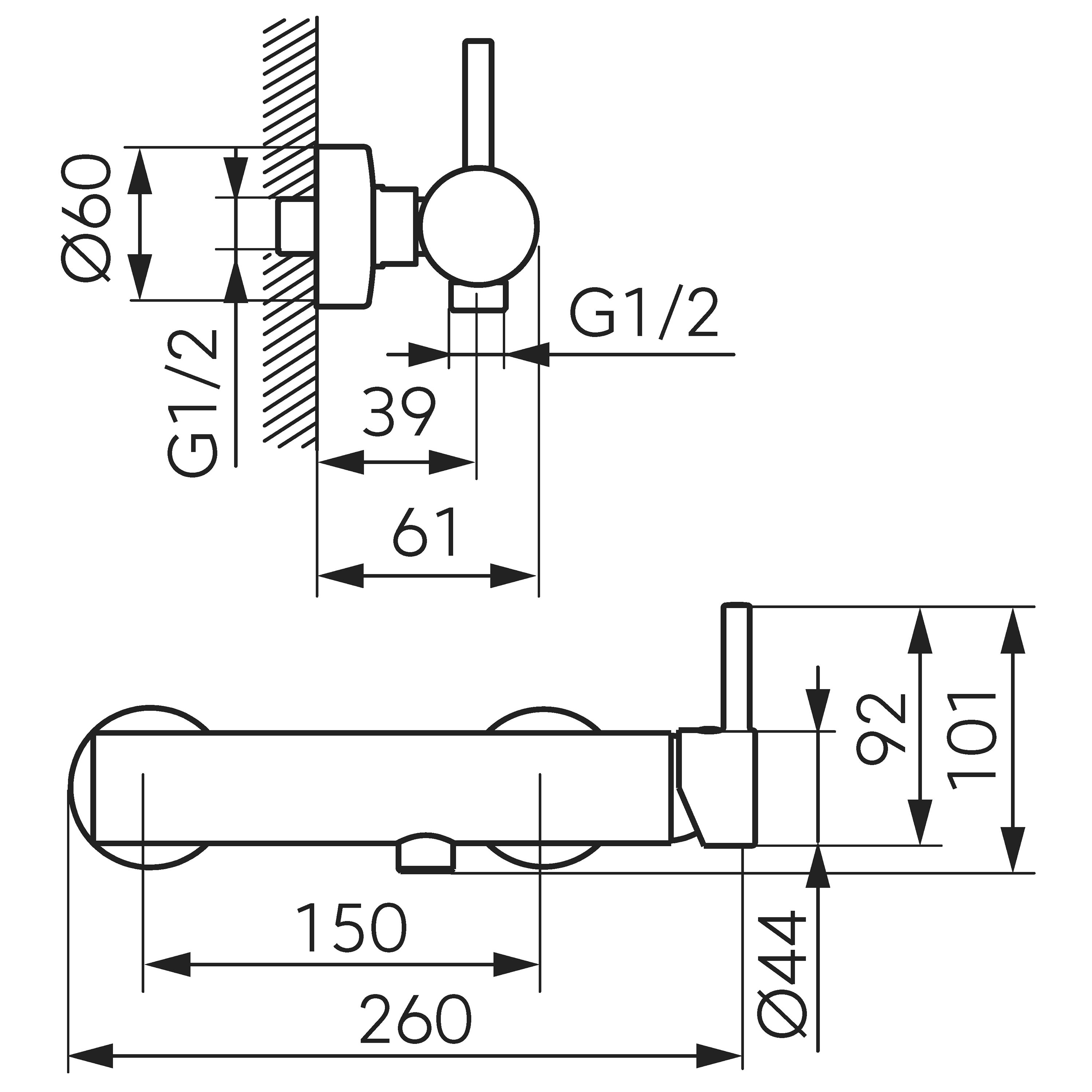 Ferro Ciriculus BCK77GM Габаритные размеры