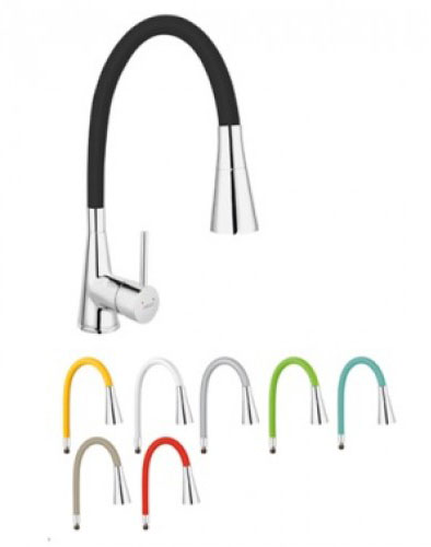 Смеситель для кухни Ferro Zumba II BZA42B-SET + Излив на выбор