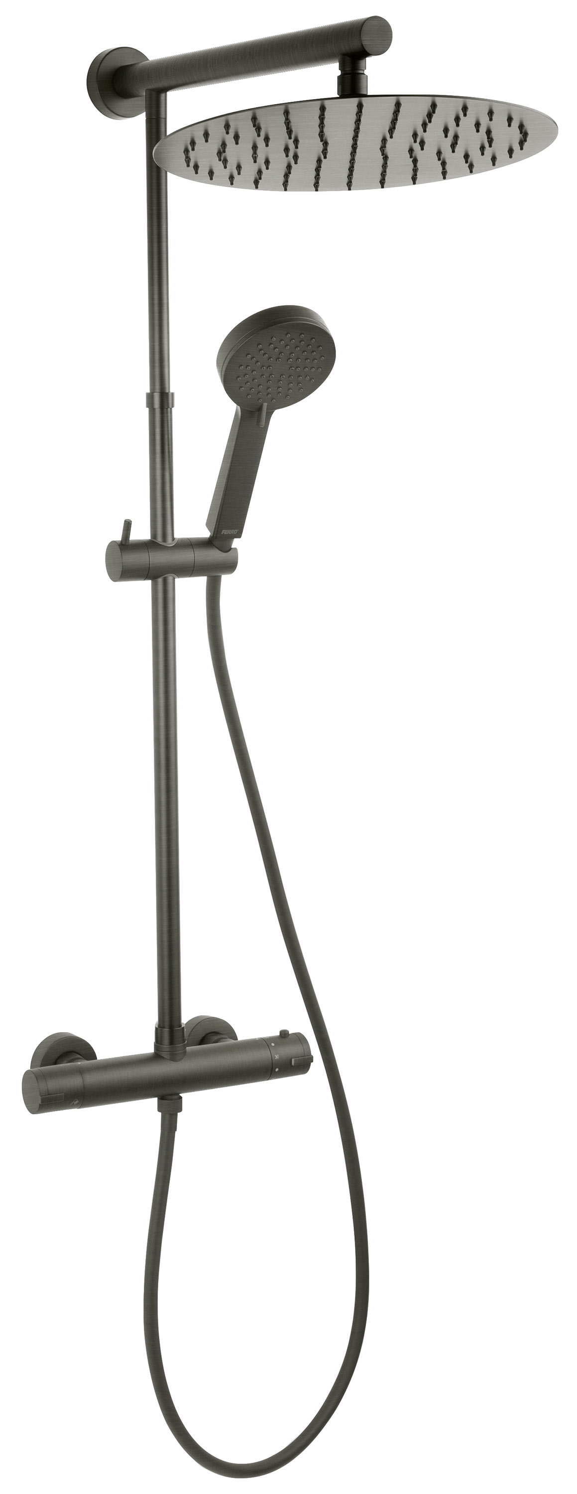Душевая система Ferro Trevi Gun Metal NP75-TRV7U-GM