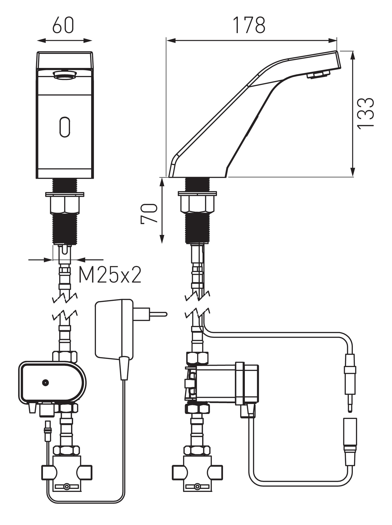 Ferro Sirocco BBB101SM Габаритні розміри