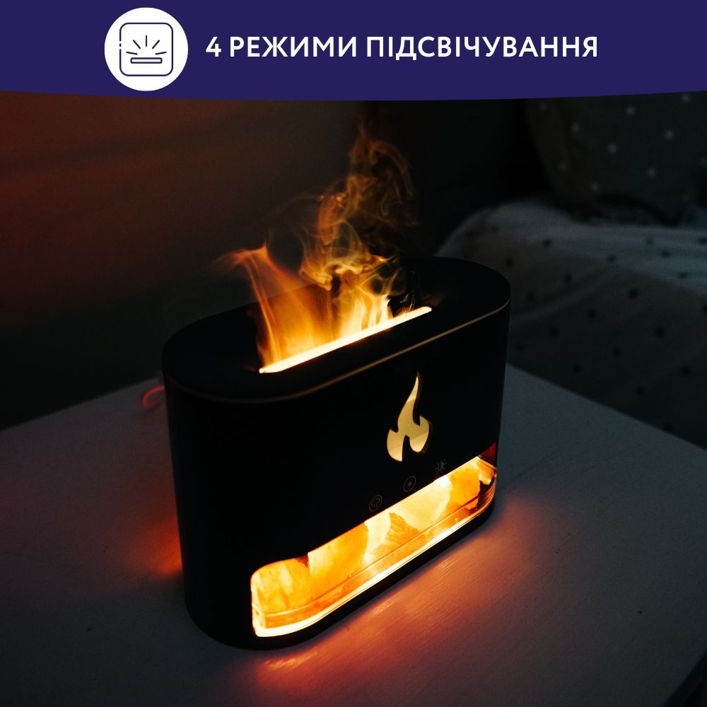 Зволожувач повітря Neor Flame Aroma 25ML10 BK відгуки - зображення 5