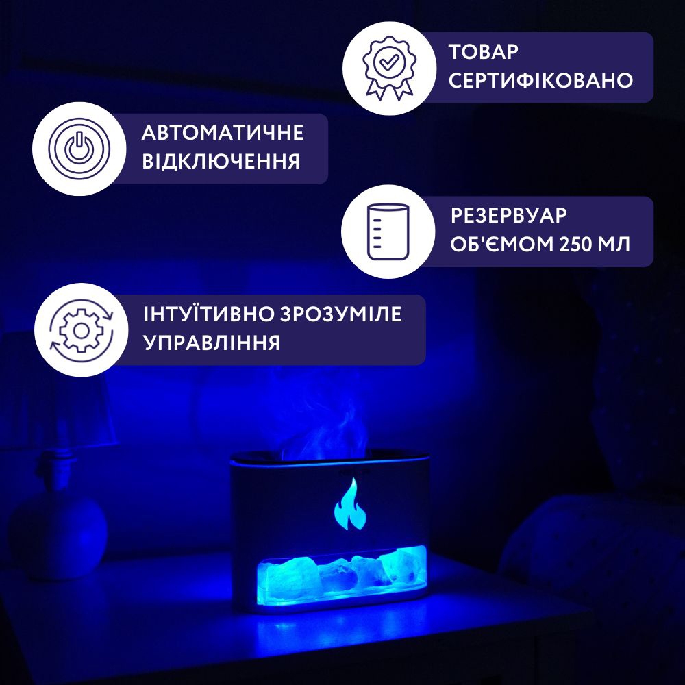 в продаже Увлажнитель воздуха Neor Flame Aroma 25ML10 WT - фото 3