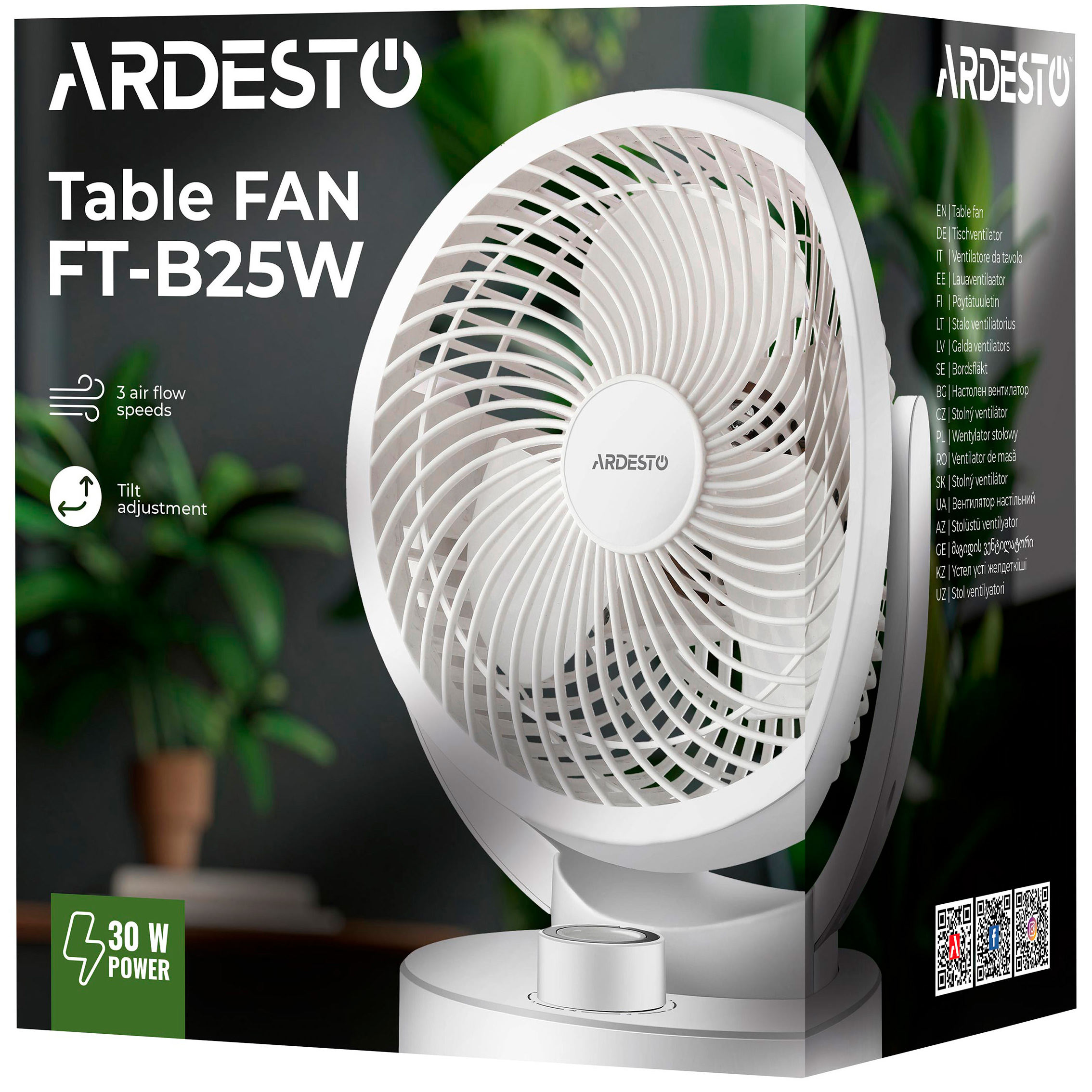 Вентилятор Ardesto FT-B25W обзор - фото 8