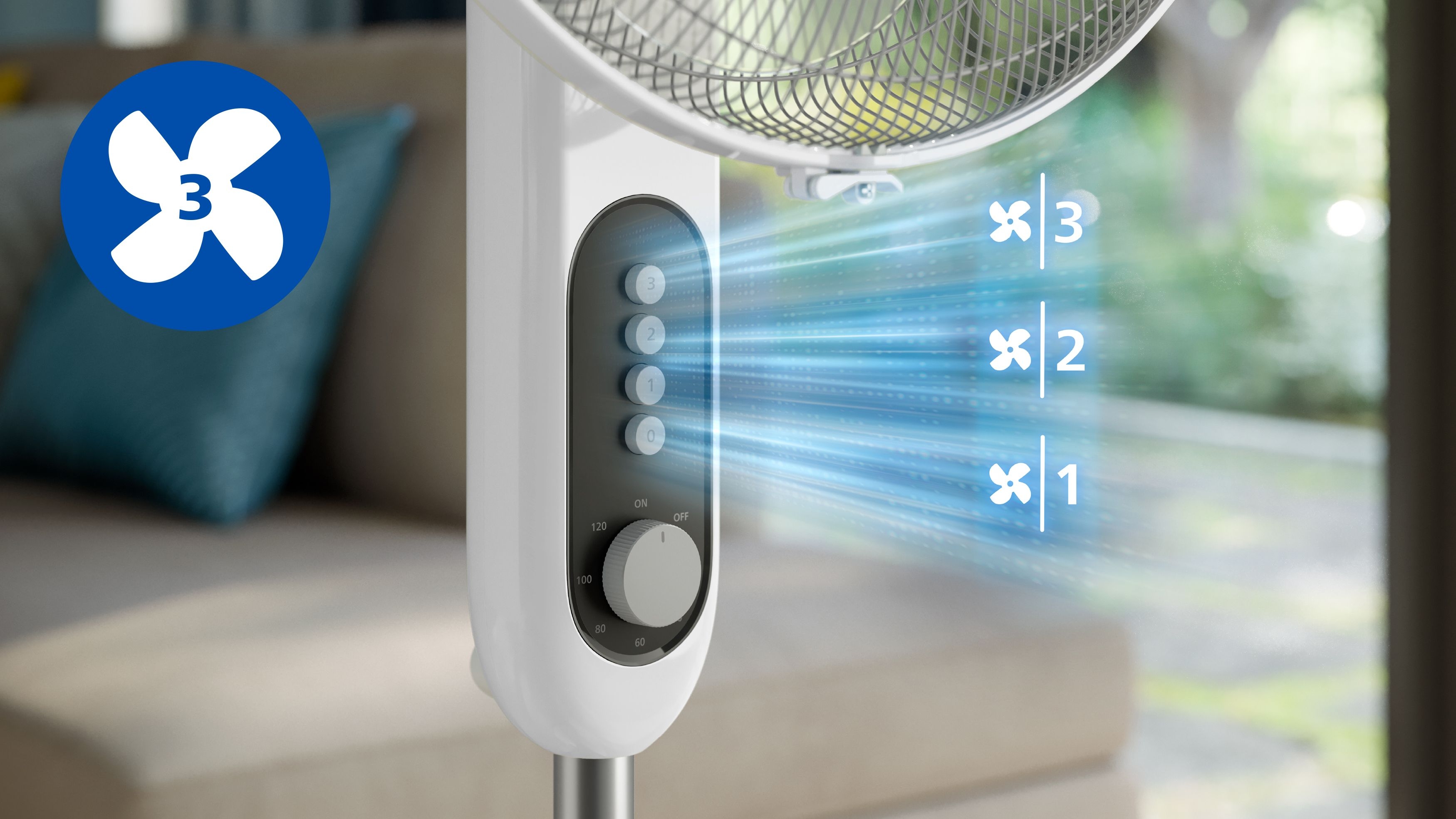 Вентилятор Philips CX1220/00 огляд - фото 8