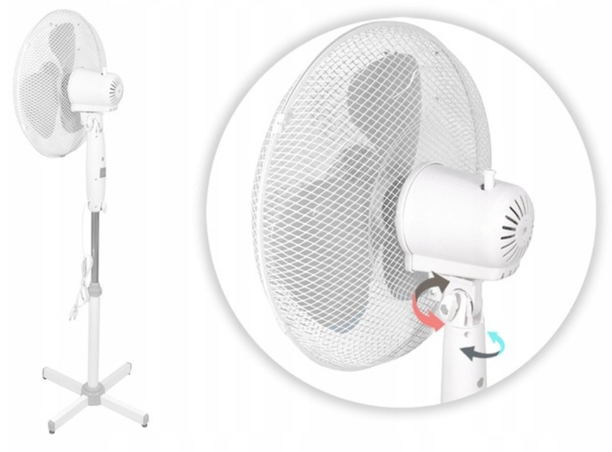 в продаже Вентилятор Esperanza EHF001WE Hurricane White-Gray - фото 3