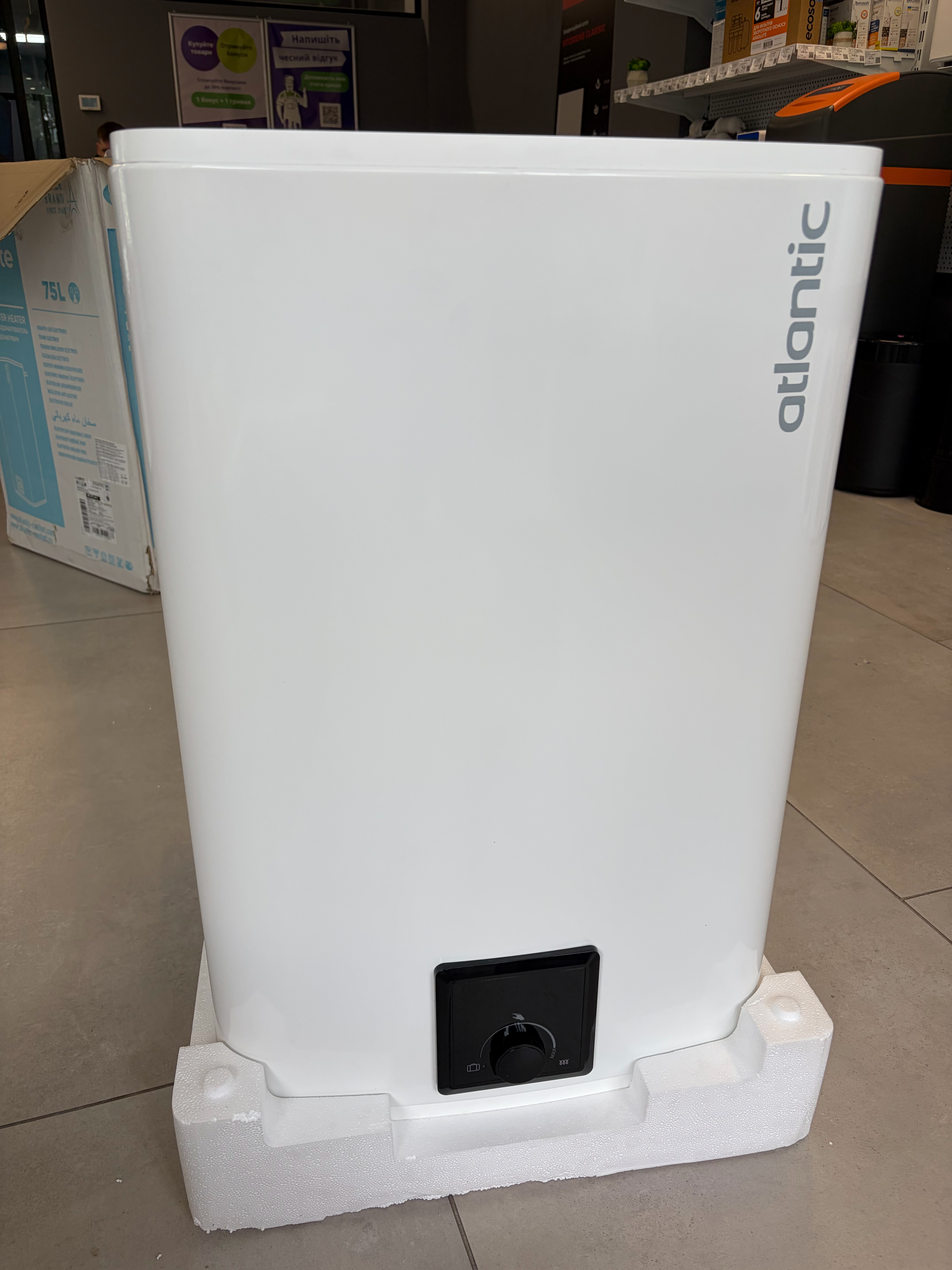 Водонагрівач Atlantic Steatite Cube VM 75 S4C уцінка ціна 6800 грн - фотографія 2