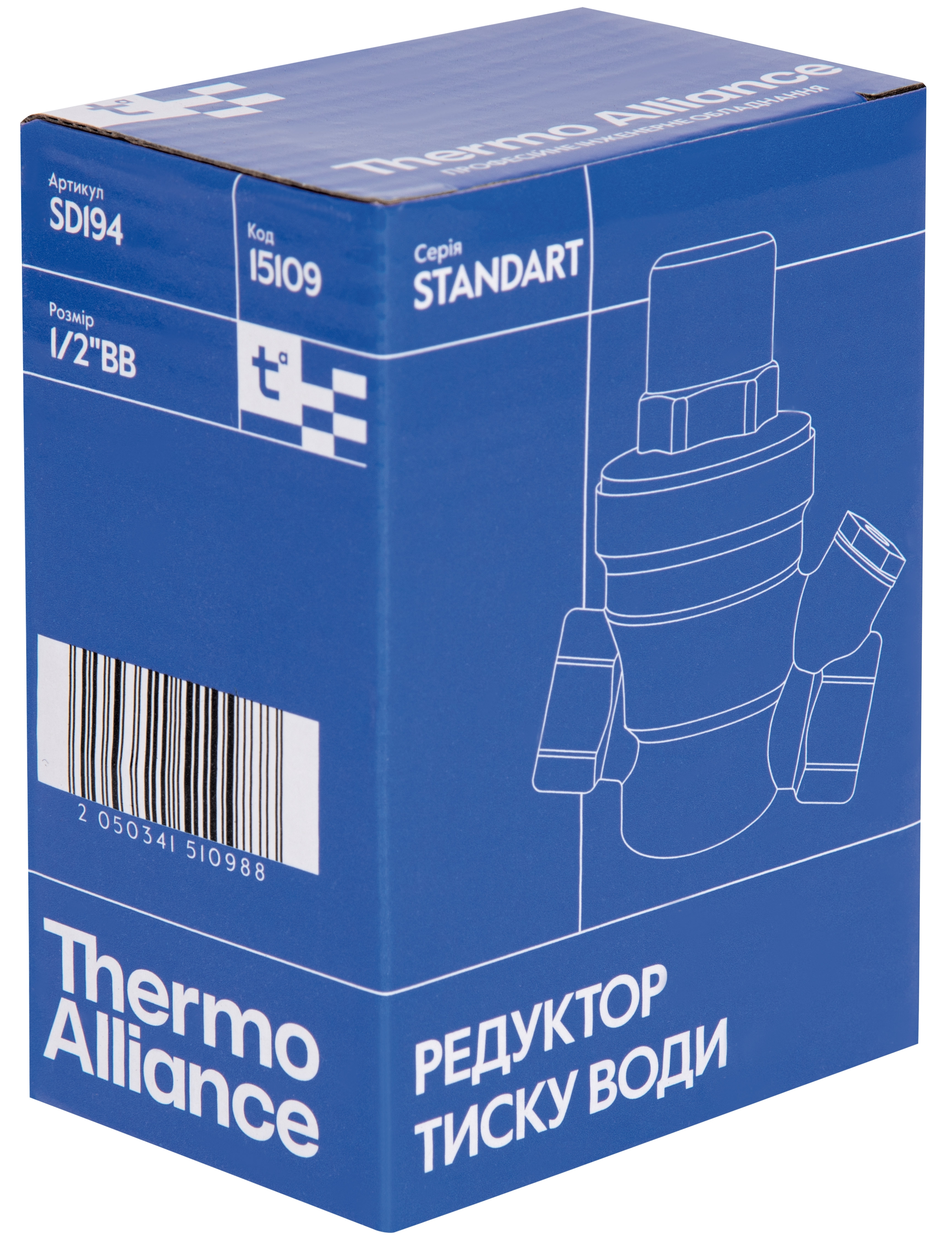 Редуктор давления Thermo Alliance Standart под манометр 1/2" (SD194) характеристики - фотография 7