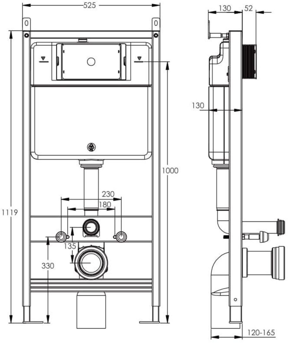 Imprese i-FRAME i1210 Габаритні розміри