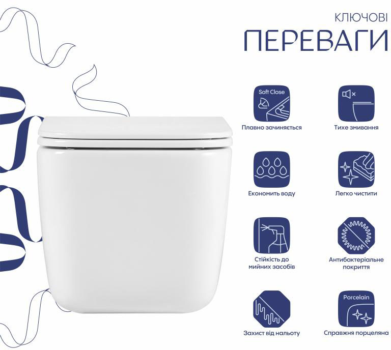 Унітаз підвісний Q-Tap Gemini Ultra Quiet QTTAU26W49119 ціна 6524 грн - фотографія 2
