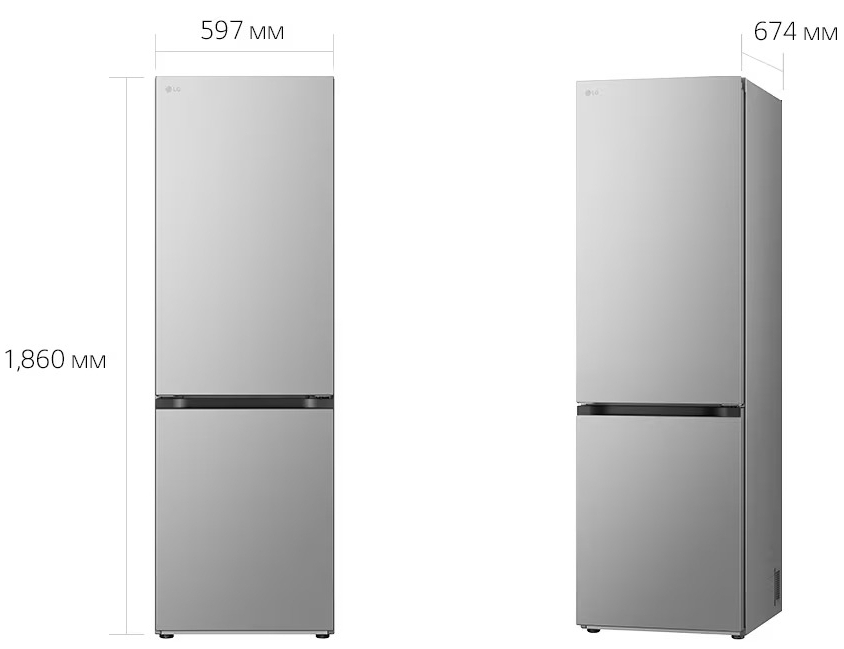 LG GC-B459EMYM Габаритные размеры