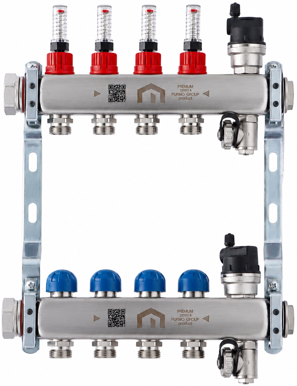 Purmo Premium Line 1″ x 3/4″ на 4 контура (FBWMSST0440142P0)
