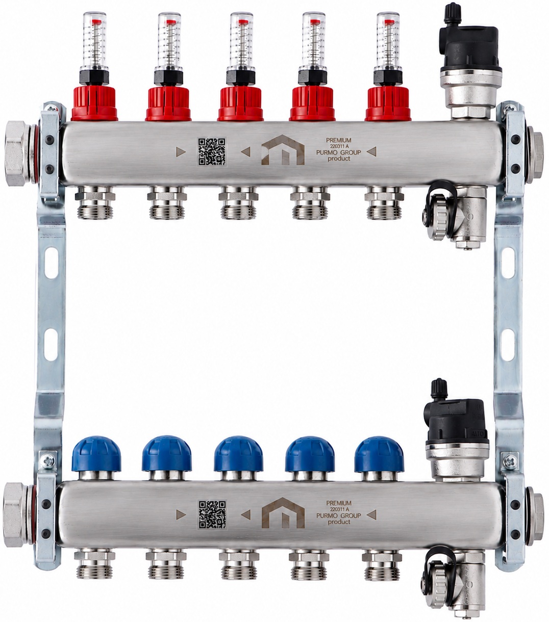 Purmo Premium Line 1″ x 3/4″ на 5 контуров (FBWMSST0540142P0)