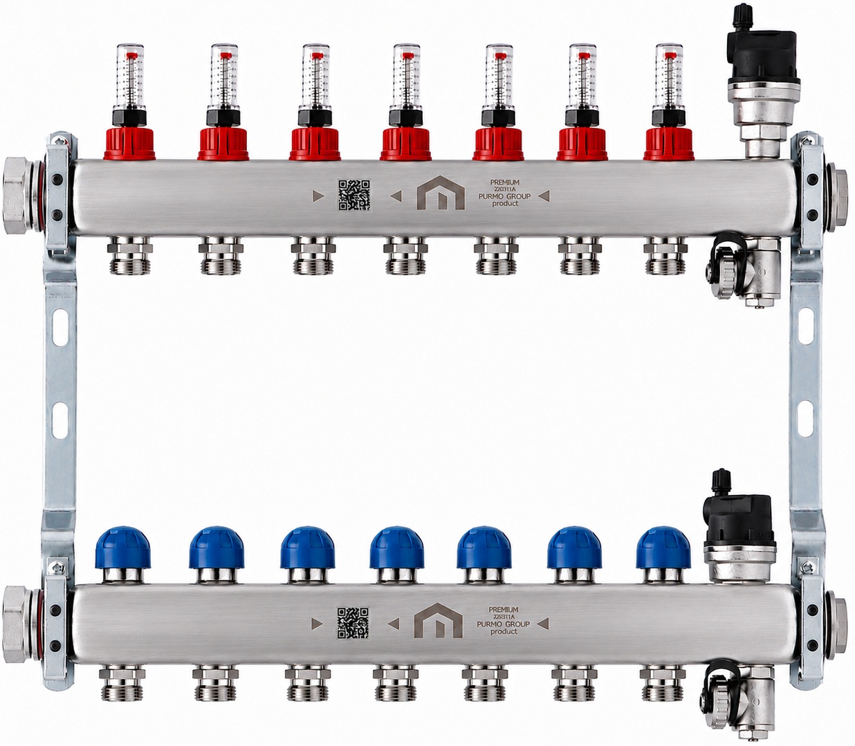 Purmo Premium Line 1″ x 3/4″ на 7 контуров (FBWMSST0740142P0)