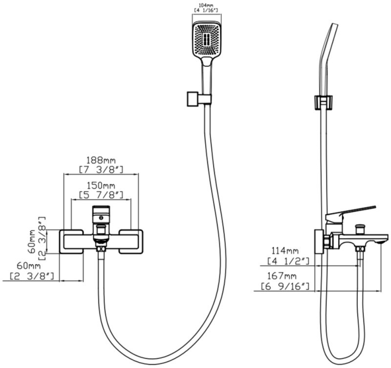 Q-Tap Capricorn Chrome (k35) QTCAP3060102C48222 Габаритні розміри