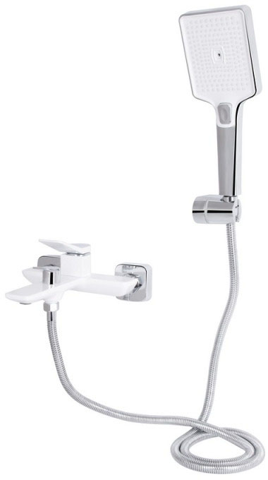 Змішувачі для ванної Q-Tap Presto QTPRE259CRW45579 Chrome/White ціна 3775 грн - фотографія 2