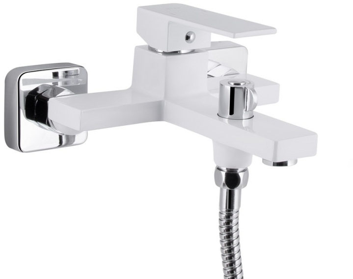 Змішувачі для ванної Q-Tap Gemini QTGEM259CRW45683 Chrome/White ціна 3356 грн - фотографія 2