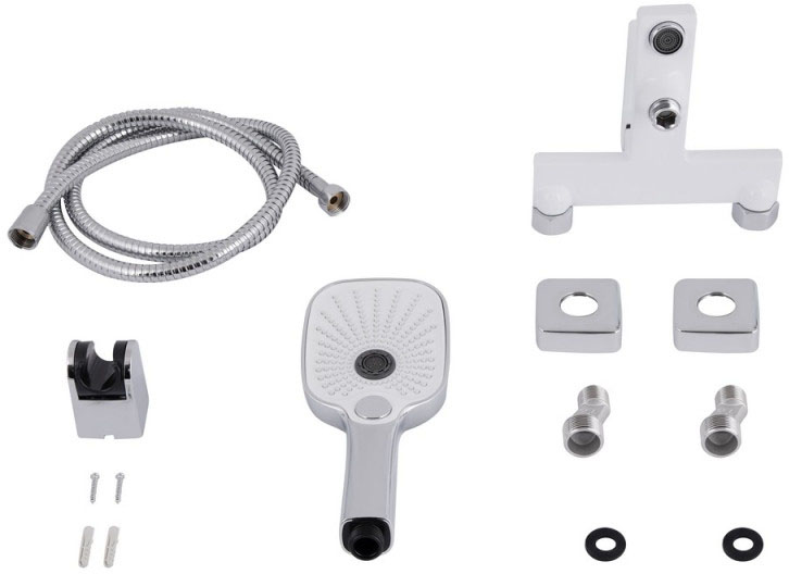 Змішувачі для ванної Q-Tap Gemini QTGEM259CRW45683 Chrome/White відгуки - зображення 5