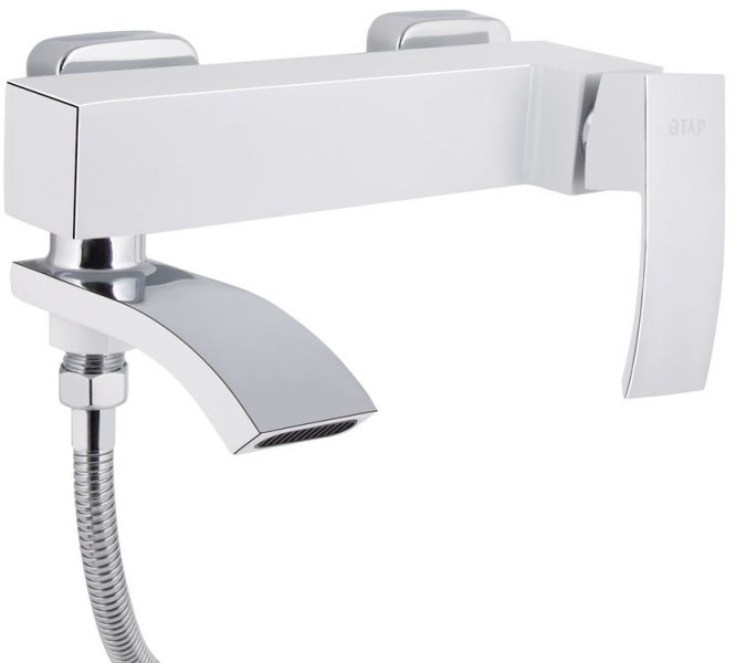 Змішувачі для ванної Q-Tap Swan Cascada QTSWA260CRW45569 Chrome/White ціна 4194 грн - фотографія 2