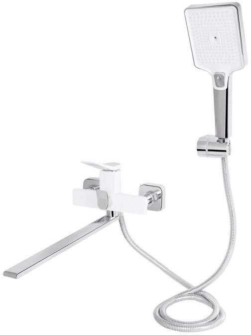 Змішувачі для ванної Q-Tap Presto QTPRE2601CRW45578 Chrome/White ціна 3775 грн - фотографія 2