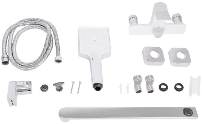 Змішувачі для ванної Q-Tap Presto QTPRE2601CRW45578 Chrome/White характеристики - фотографія 7
