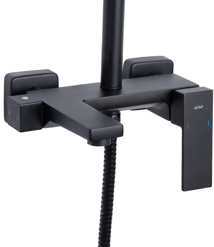 Душевая система Q-Tap Gemini QTGEM111BLM45686 Black Matt цена 7130 грн - фотография 2