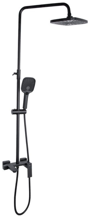 Душевая система Q-Tap Gemini QTGEM111BLM45686 Black Matt