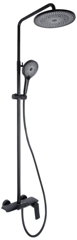 Душевая система Q-Tap Slavonice QTSLA111BLM45906 Black Matt