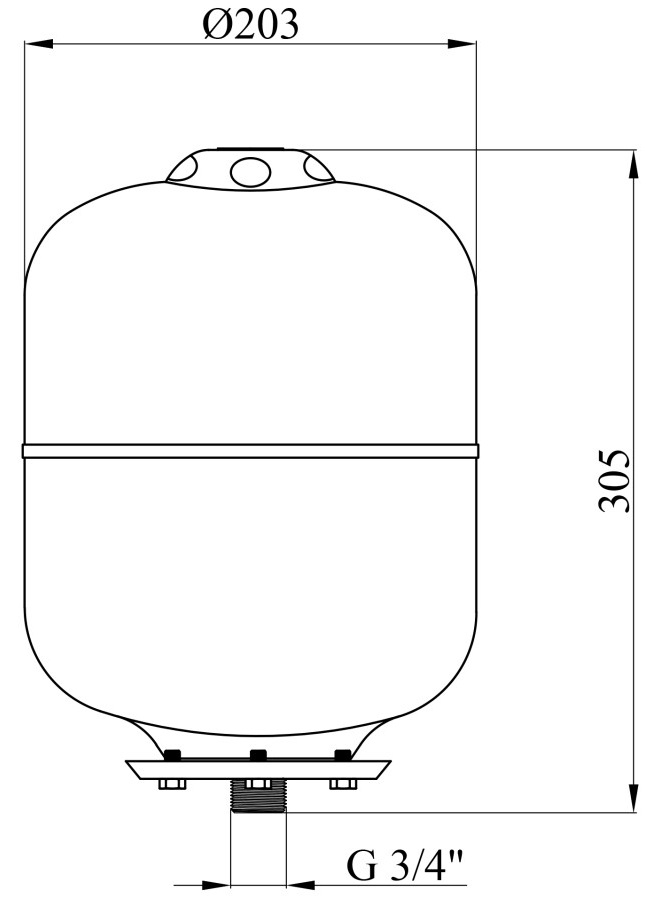 Forwater PTV8 (CV012492) Габаритные размеры