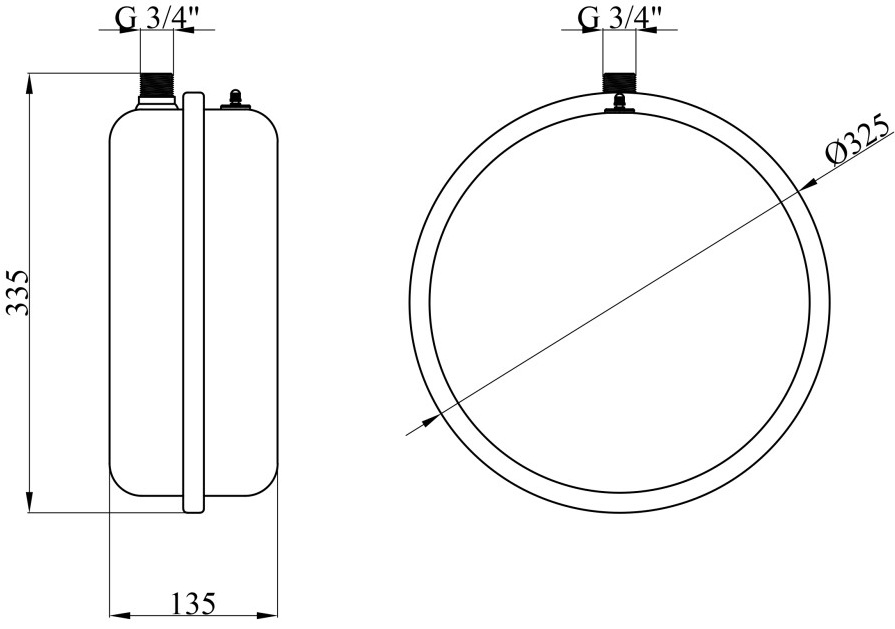 Forwater PTE10 (CV016500) Габаритные размеры